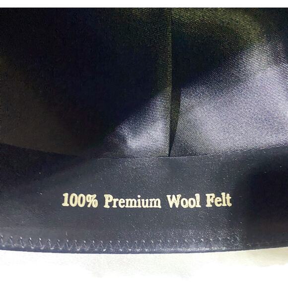 Express Riders Cowboy Hat Men's Size 6 7/8 Gray 100% Premium Wool Felt - Picture 3 of 14